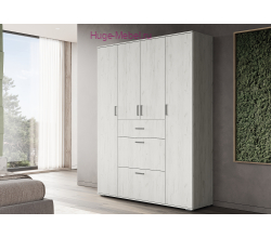 Шкаф "Нельсон-3" крафт белый
