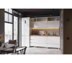 Готовая кухня "Хелен белая" 2 метра