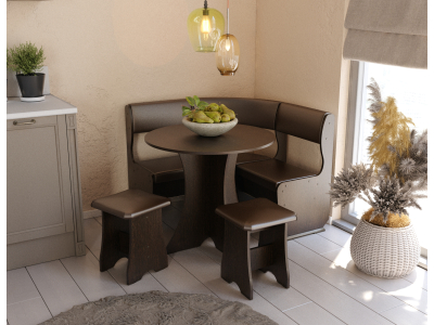 Кухонный уголок "Андрей-1 венге/шоколад" Кухонный уголок "Андрей-1 венге/шоколад"