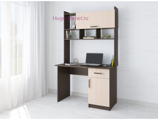 Стол компьютерный "Квартет-10 венге/дуб"