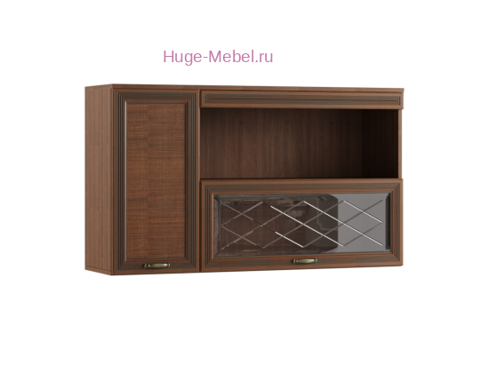 Навесная полка "Ливорно ЛН-4" орех