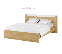 Кровать 140х200 "Адель" белый +крафт