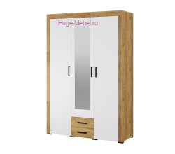 Шкаф "Адель" белый +крафт