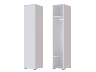 Пенал для спальни "Плейона" белый