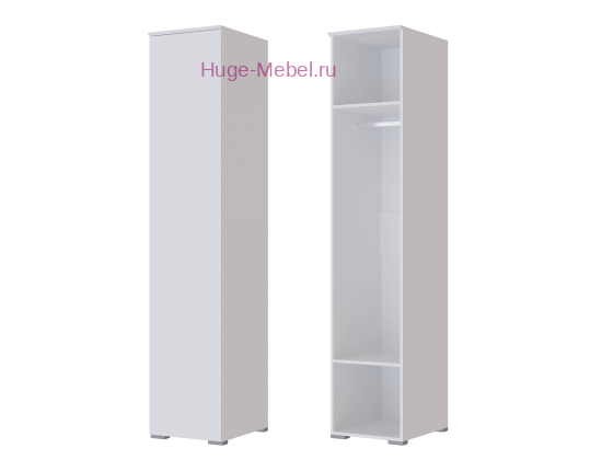 Пенал для спальни "Плейона" белый