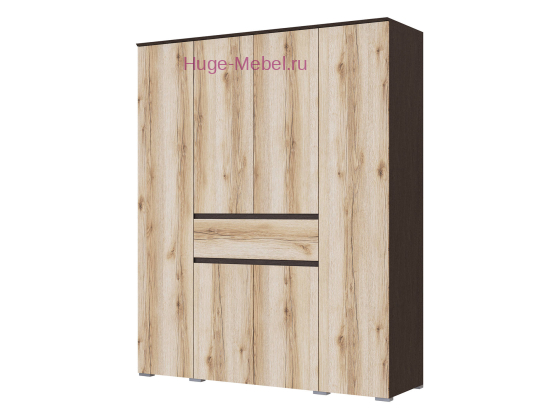 Шкаф 4-х створчатый "Плейона" венге