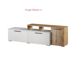 ТВ тумба малая "Альберо" крафт золото+белый