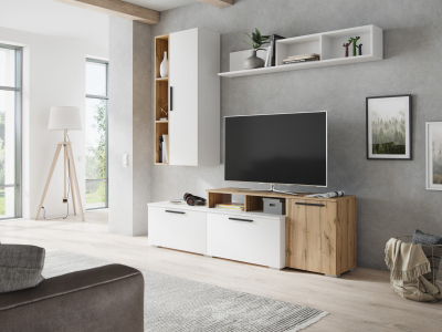 Мебель в гостиную "Альберо" крафт золотой+белый Мебель в гостиную "Альберо" крафт золотой+белый