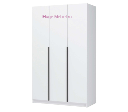 3-х створчатый шкаф "Лион ШК-02" белый