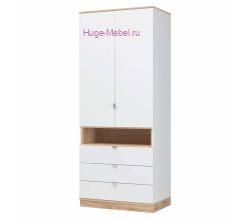 Шкаф 2х створчатый с ящиками "Юкки" 900