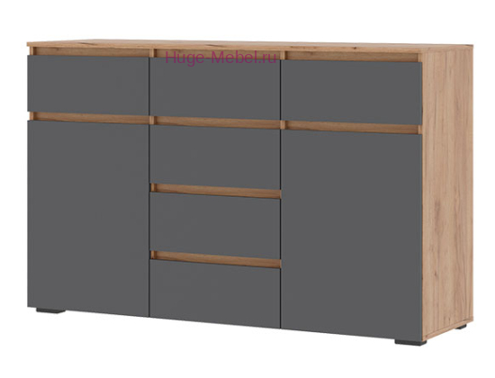 Комод "Хелен КМ 05" графит+крафт