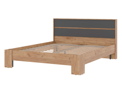 Кровать 160х200 "Хелен КР 03" графит+крафт Кровать 160х200 "Хелен КР 03" графит+крафт