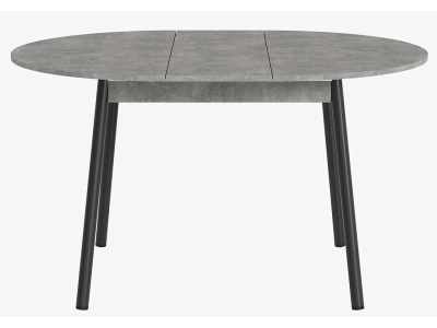 Стол раскладной "Цент бабочка" Ателье светлое ЛДСП (подстолье конус черное) Стол раскладной "Цент бабочка" Ателье светлое ЛДСП (подстолье конус черное)