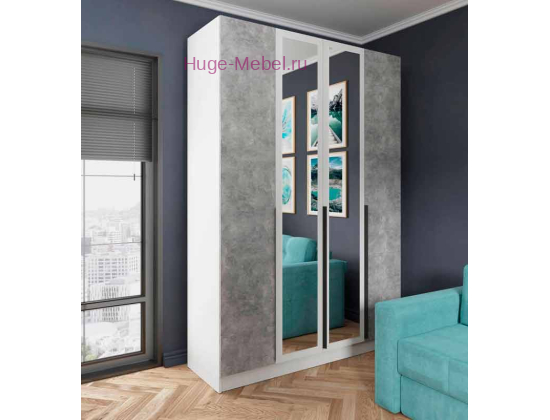 Шкаф "Мадрид" 1,6 м с зеркалом ателье