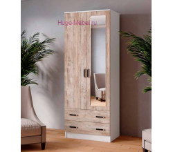 Шкаф с зеркалом "Лагуна-08" дуб юкон