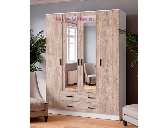 Шкаф с ящиками "Лагуна-016" дуб юкон