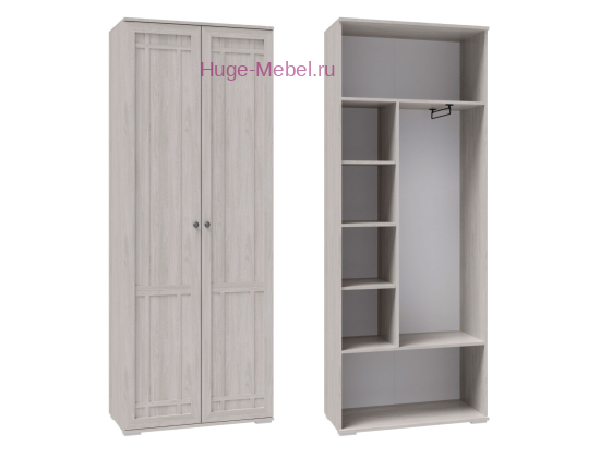 Узкий шкаф для одежды "Ричард РШ-5" анкор