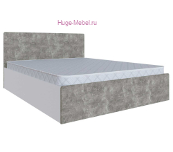 Корпус кровати 160х200 "Мадрид МД-1" белый/ателье светлое