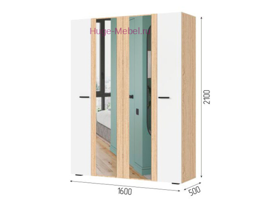 Шкаф 4-х створчатый "Санса ШК 04"