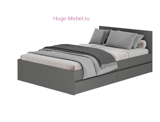 Каркас кровати 120 "Симпл КР-07" графит