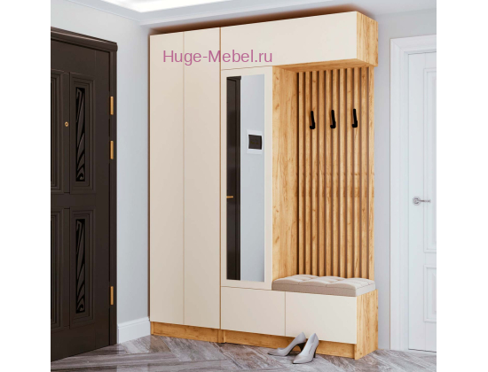 Прихожая "Руэлла" 1.6 метра кашемир