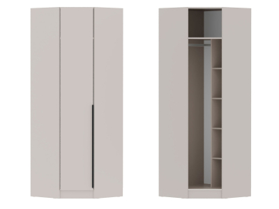 Угловой шкаф "Мадрид" кашемир (угол скос)