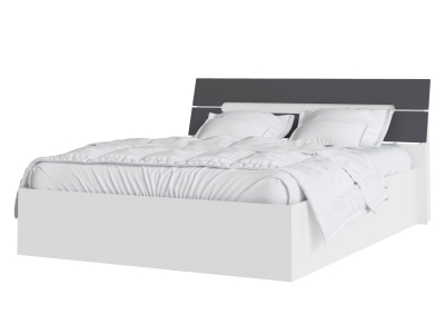 Каркас кровати 160х200 "Гавана" графит/белый Каркас кровати 160х200 "Гавана" графит/белый