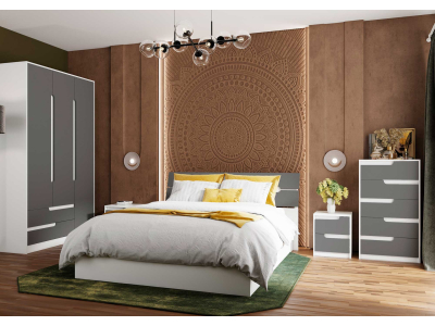 Комплект мебели в спальню "Гавана" графит Комплект мебели в спальню "Гавана" графит