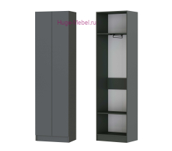 Шкаф платяной "Руэлла" графит серый
