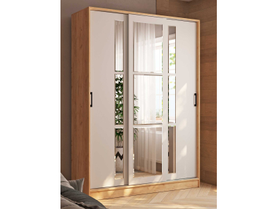 Шкаф-купе 160 см "Стиль-2" кашемир +дуб крафт Шкаф-купе 160 см "Стиль-2" кашемир +дуб крафт