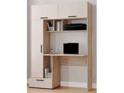 Стол компьютерный "Квартет-11" кашемир/крафт серый Стол компьютерный "Квартет-11" кашемир/крафт серый