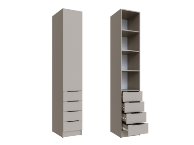 Шкаф "Мадрид" 40 см с 4 ящиками кашемир Шкаф "Мадрид" 40 см с 4 ящиками кашемир