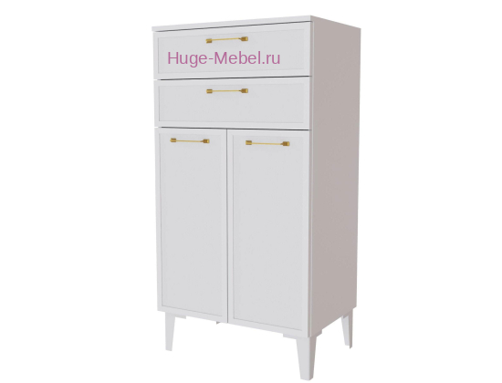Высокий комод "Толедо ТТ-30" белый