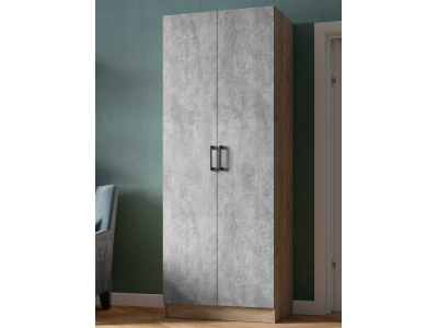 Шкаф платяной "Вегас 800" крафт серый +цемент Шкаф платяной "Вегас 800" крафт серый +цемент