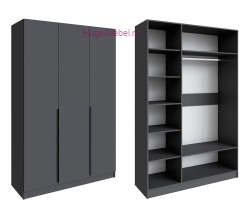 Шкаф "Мадрид" 1,5 м без зеркала графит