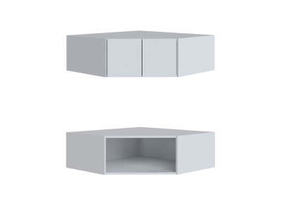 Антресоль Н300 для углового шкафа "Мадрид" белый (угол скос) Антресоль Н300 для углового шкафа "Мадрид" белый (угол скос)