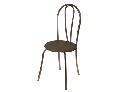 Стул "Венский без кольца" шоколад +медь