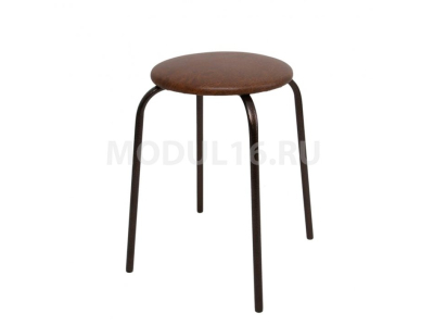 Табурет "22 радиус" шоколад +медь