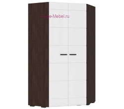 Угловой шкаф "Либерти ШК 06" белый глянец/венге