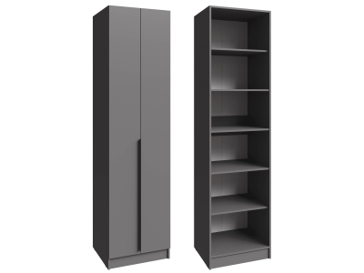 Шкаф 60 см с полками "Мадрид" графит