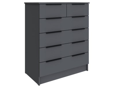 Комод 6 ящиков "Мадрид" графит Комод 6 ящиков "Мадрид" графит