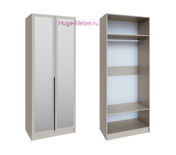 Шкаф 90 см с зеркалом "Мадрид" кашемир