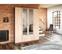 Шкаф 4-х створчатый Квадро ясень