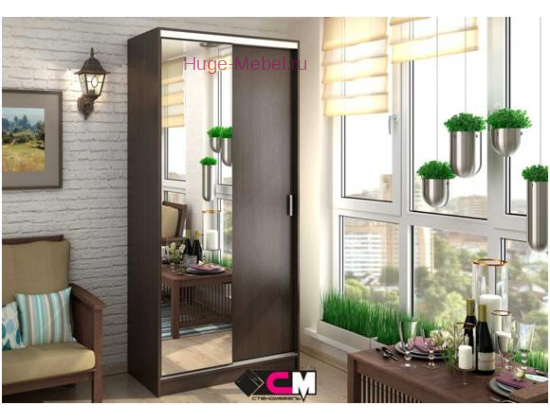 Шкаф-купе "Альянс 1 Венге"