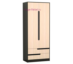 Шкаф 2-х створчатый Гавана венге/дуб молочный