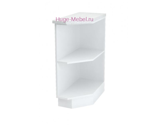 Кухонная торцевая полка нижняя 300 без фасада (белый)